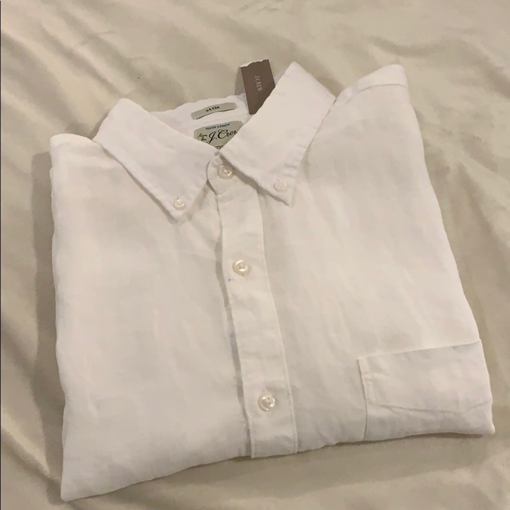 Linen J Crew Button Up